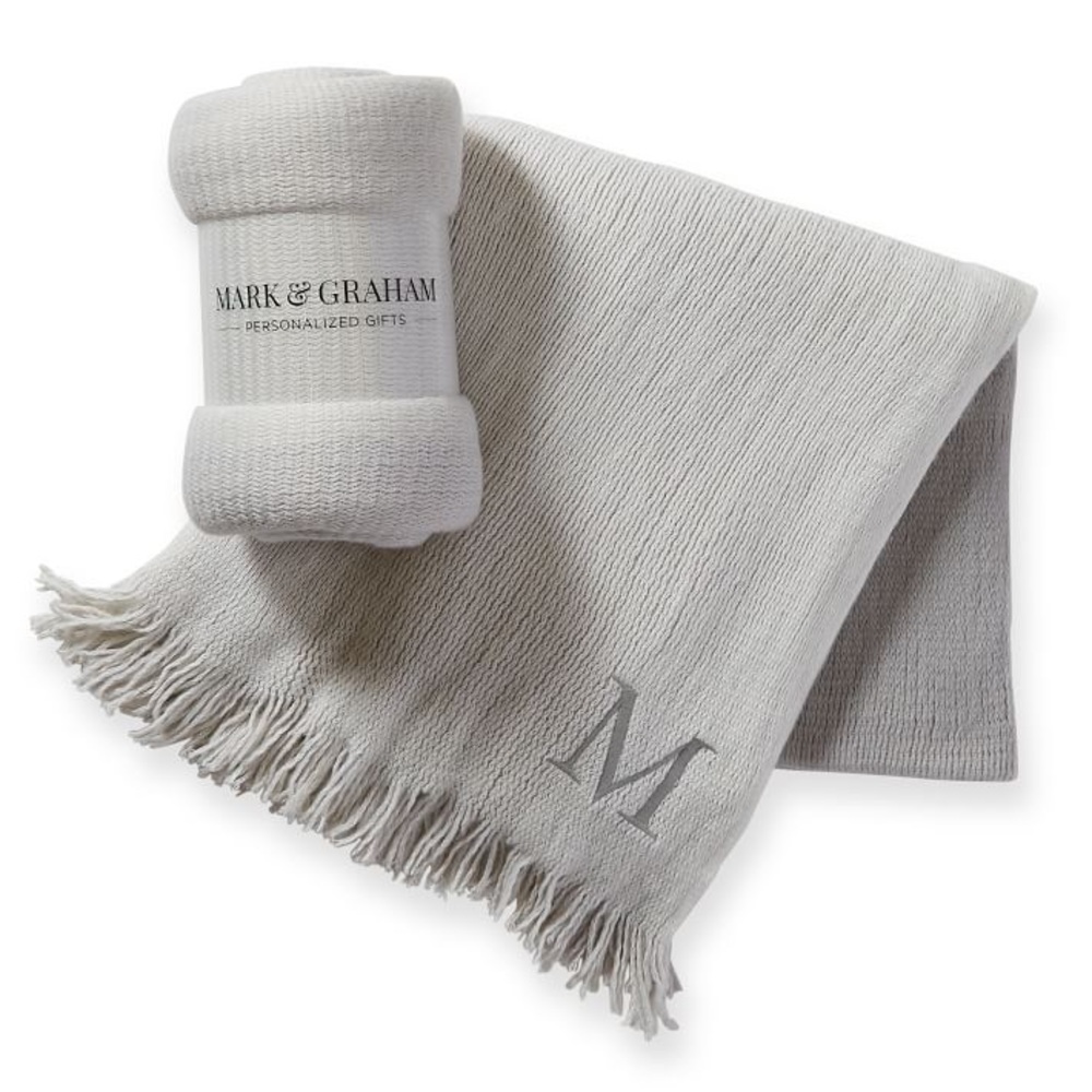 New in Package Mark & Graham Throw Blanket Plain